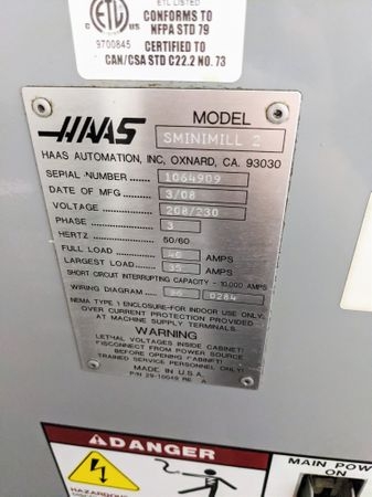 HAAS-SUPER MINI MILL 2-5912