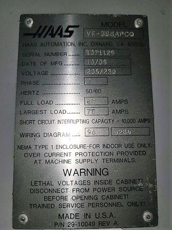 HAAS-VF3SS APC-6516