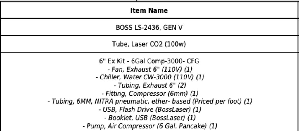 BOSS LASER-LS 2436 GEN V-8089