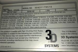 3D SYSTEMS PROJET 3500HD #5044