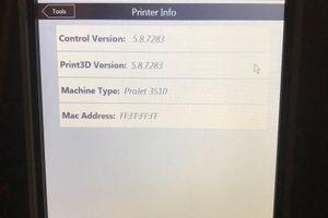 3D SYSTEMS PROJET 3500HD #5044