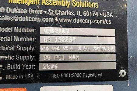 DUKANE VWB3700 #7357