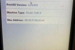 3D SYSTEMS PROJET 5500 #8736