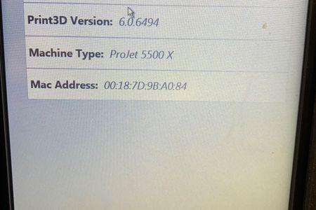 3D SYSTEMS PROJET 5500 #8736