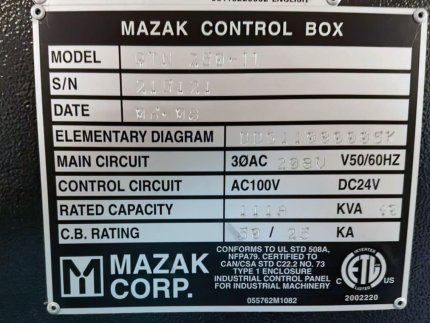 MAZAK QTN250 #5o8RsMYFeWwLgcb5Ivas1jU6s