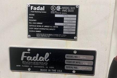 FADAL VMC3020 #9823