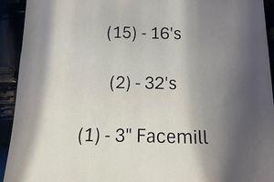 ASSORTED CAT40 TOOLHOLDERS #14353