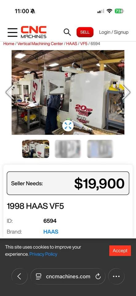 Haas VF5 Series - Haas VF5, VF5-50XT For Sale - CNCMachines.com